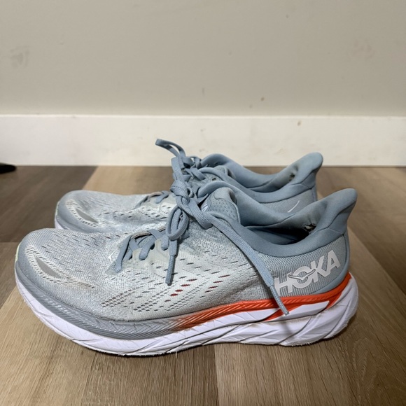 Hoka One Clifton 8 Blue Fog/ Plein Air Size 8.5B - Picture 2 of 14